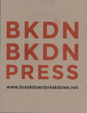 Break Down - Workbook #1: Questions for Evaluating Art That Concerns Itself With Ecology