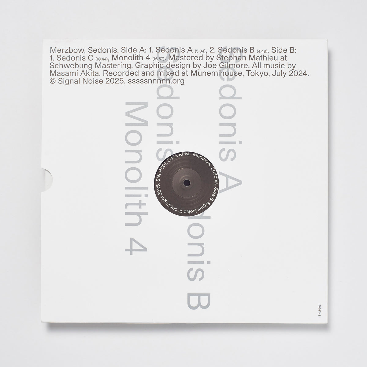 Signal Noise - Sedonis / Merzbow – Buddy Chicago