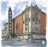 Aragon Ballroom Framed Watercolor