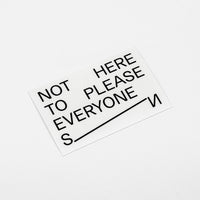 Statement is Adhesive