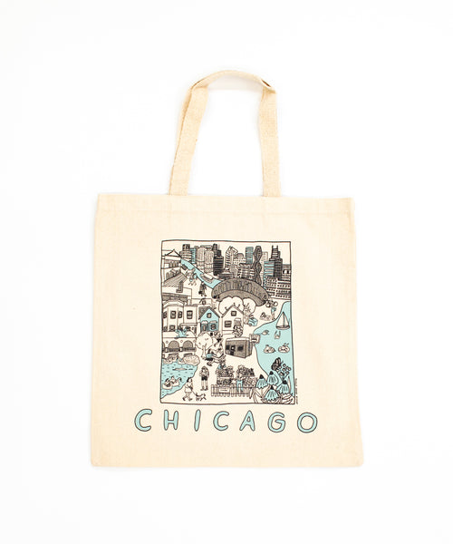 Illustrated Chicago Tote