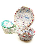 Plastic Bag Coil Baskets with Lid