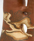 Brown Nerikomi Vessel