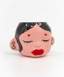 Painted Head Planters