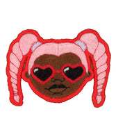 Heart Eyes Hand Embroidered Patch