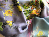 Wildflower Garden Chiffon Scarf