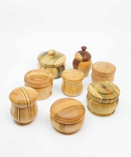 Turned Lidded Boxes