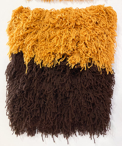 Ochre & Brown Rug - 17 x 23"