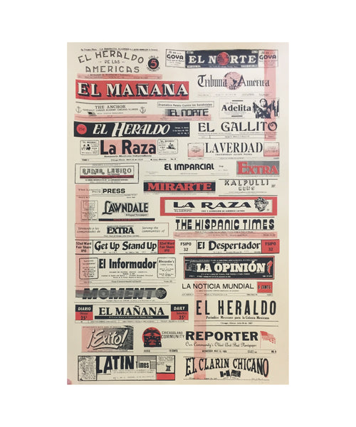 Chicago Latinx Masthead Poster by Nicole Marroquin