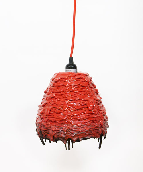 Hot Mess Lamp - Red & Black Rotund