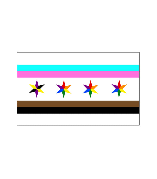 Intersectional Chicago Queer Pride Flag